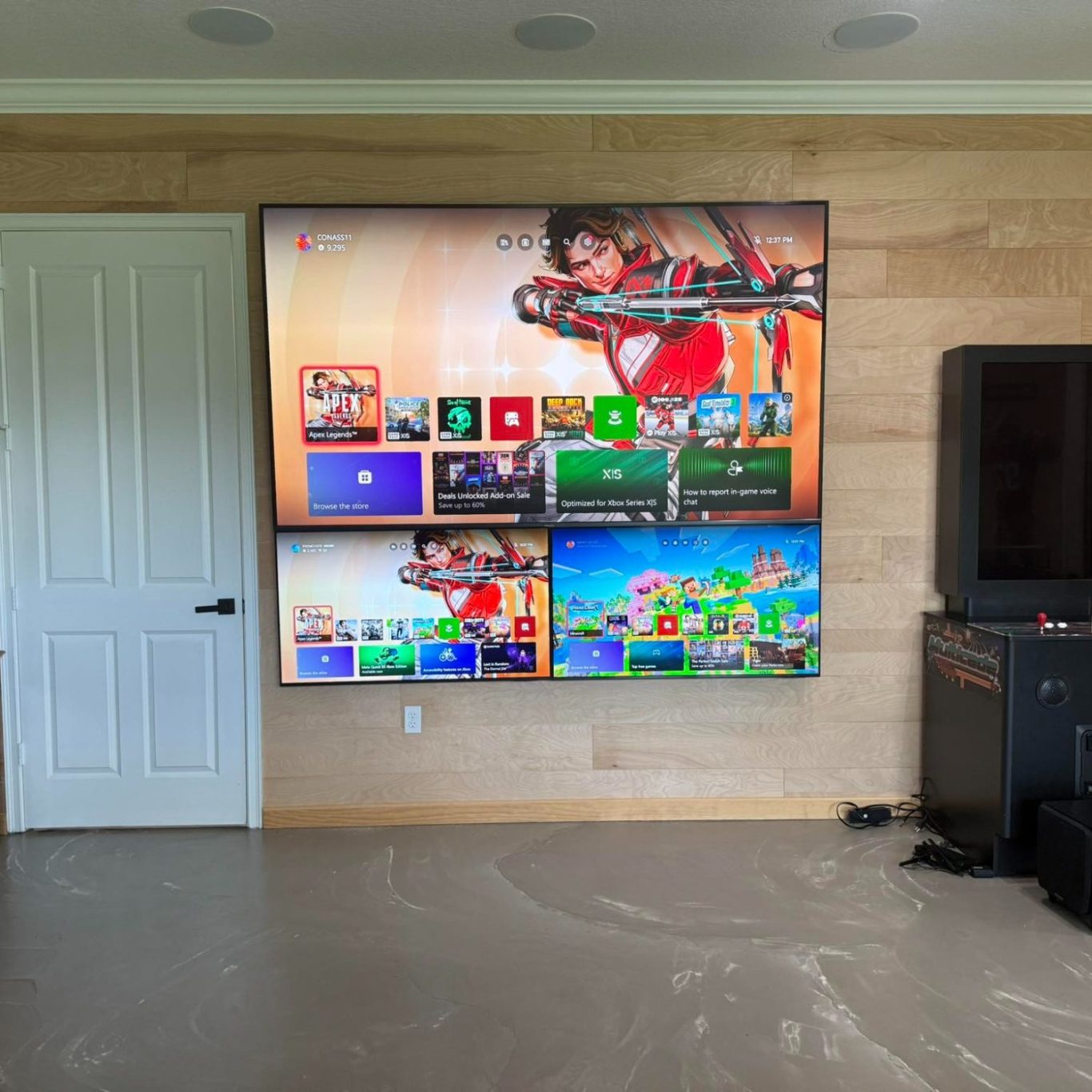 Video wall installation